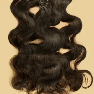 1B/NATURAL BLACK BODY WAVE CLIP-IN EXTENSIONS