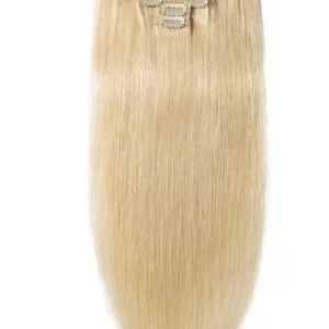 613/BLONDE STRAIGHT CLIP-IN EXTENSIONS